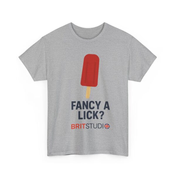 Fancy a Lick? Unisex Heavy Cotton Tee - Fun Summer Shirt, Gift for Ice Cream Lovers, Casual Wear, Birthday Gift, Trendy Tee - Image 9