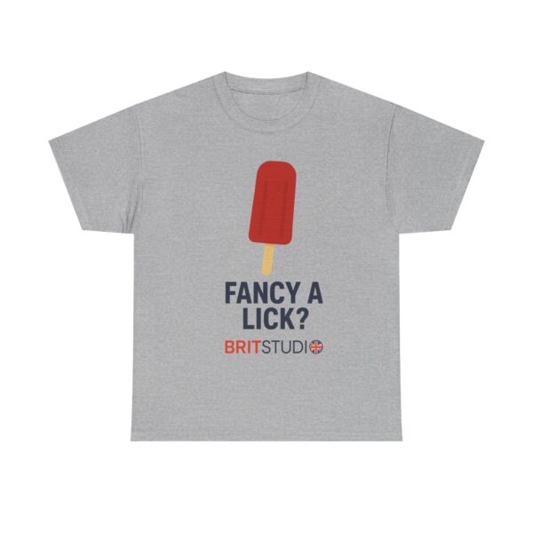 Fancy a Lick? Unisex Heavy Cotton Tee - Fun Summer Shirt, Gift for Ice Cream Lovers, Casual Wear, Birthday Gift, Trendy Tee - Image 7